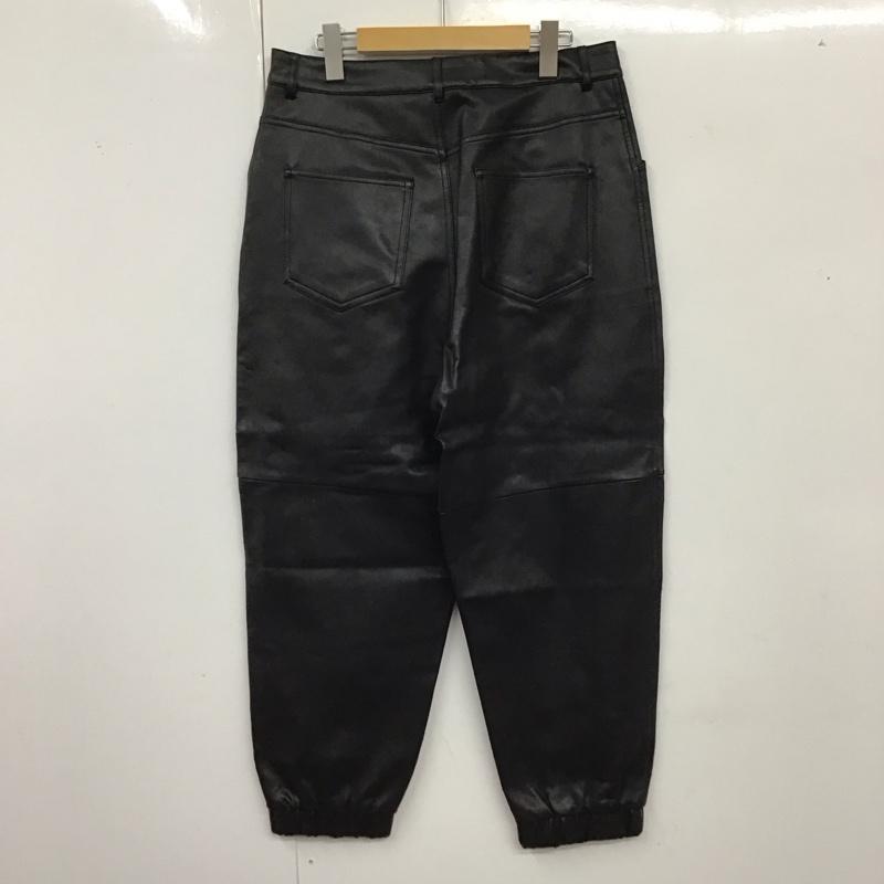 ザラ ZARA ボトムス ボトムス 8574 227 800 フェイクレザーパンツ 38 無地 黒 / ブラック /  レディース USED 古着 中古 10120867