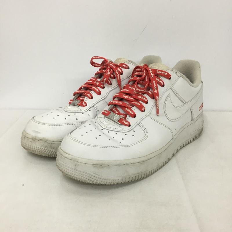 シュプリーム Supreme スニーカー スニーカー CU9225-100 AIR FORCE 1 LOW NIKE 27.5cm 27.5cm ロゴ、文字 白 / ホワイト /  メンズ USED 古着 中古 10140594