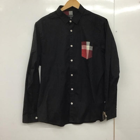 ブラックレーベルクレストブリッジ BLACK LABEL CRESTBRIDGE シャツ、ブラウス 長袖 長袖シャツ 無地シャツ カラーシャツ 4 無地 X チェック 黒 / ブラック /  メンズ USED 古着 中古 10144610