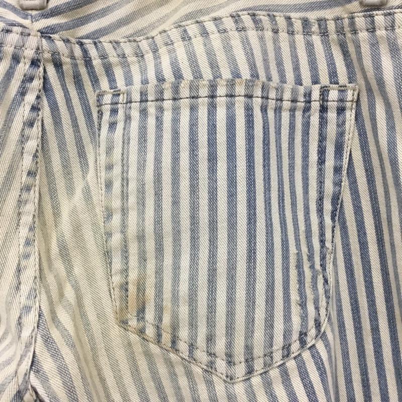 ディーゼル DIESEL パンツ デニム、ジーンズ スリムパンツ カジュアルパンツ ストライプパンツ デニムジーンズ 26インチ ストライプ 白 / ホワイト / X 水色 / ライトブルー /  メンズ USED 古着 中古 10117530