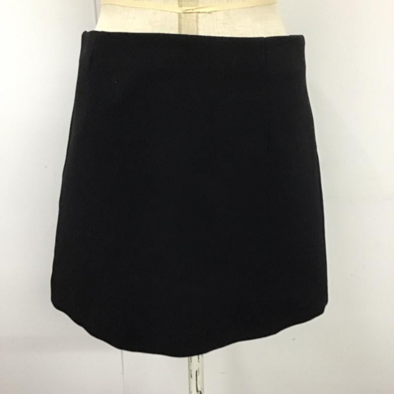 ザラ ZARA スカート ミニスカート 2144 187 800 台形スカート XS 無地 黒 / ブラック /  レディース USED 古着 中古 10113470