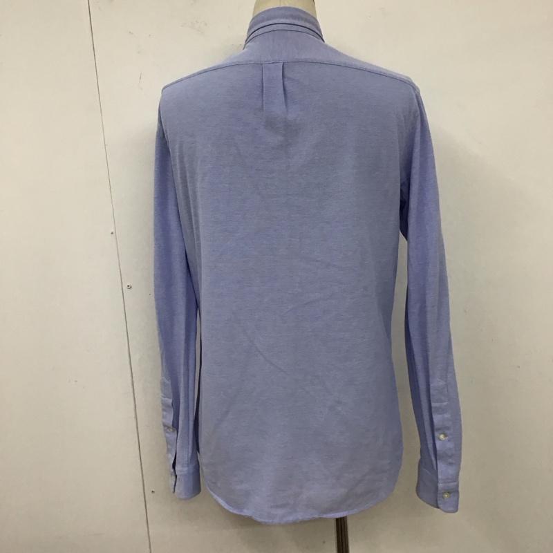 ラルフローレン RALPHLAUREN シャツ、ブラウス 長袖 長袖シャツ 無地シャツ カラーシャツ ボタンダウンシャツ M ロゴ、文字 水色 / ライトブルー /  メンズ USED 古着 中古 10128011