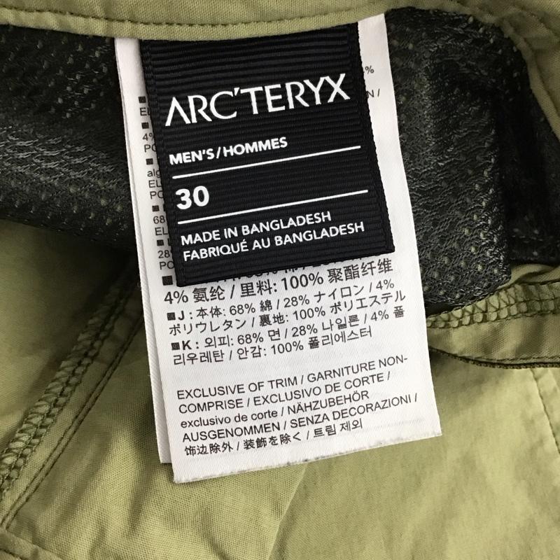アークテリクス ARC TERYX パンツ ワークパンツ、ペインターパンツ スリムパンツ ストレッチパンツ カジュアルパンツ 30インチ ロゴ、文字 カーキ / カーキ /  メンズ USED 古着 中古 10147389