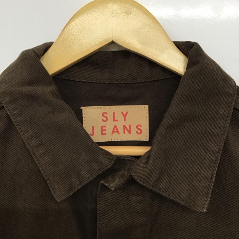スライ SLY ジャケット、上着 ジャケット、ブレザー 030cay10-3370 GジャンLIV DENIM 1 無地 茶 / ブラウン /  レディース USED 古着 中古 10140503