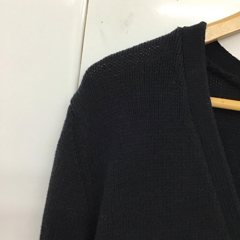 バナーバレット BANNER BARRETT カーディガン 長袖 38 無地 黒 / ブラック /  レディース USED 古着 中古 10120143