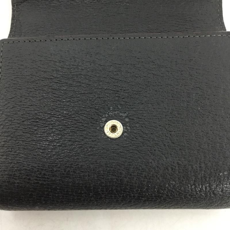 ヴィヴィアンウエストウッド Vivienne Westwood 財布 二つ折り オーブ がま口 ワンポイント 黒 / ブラック / X 金 / ゴールド /  レディース USED 古着 中古 10142180