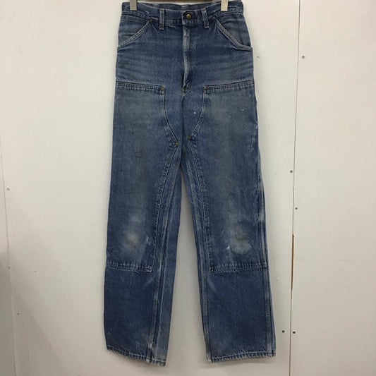 カーハート Carhartt パンツ デニム、ジーンズ デニムパンツ スリムパンツ カジュアルパンツ ロゴ、文字 インディゴ / インディゴ /  メンズ USED 古着 中古 10137002