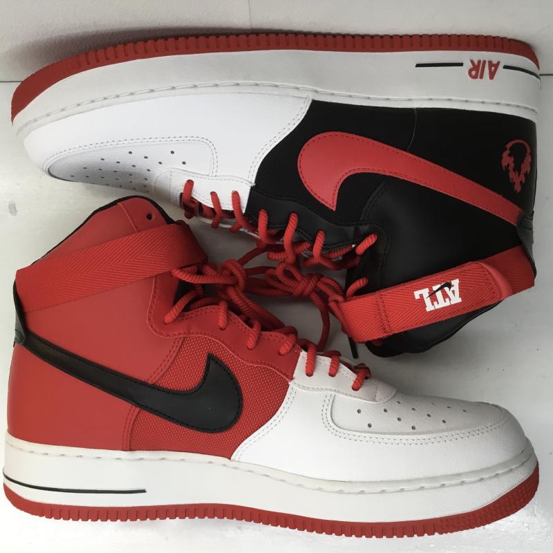 ナイキ NIKE スニーカー スニーカー AIR FORCE 1 HIGH 07 LV8 ATLANTA エアフォース 1 ハイ LV8 アトランタ BV7459-100 30.0cm ロゴ、文字 黒 / ブラック / X 白 / ホワイト / X 赤 / レッド /  メンズ USED 古着 中古 10107073