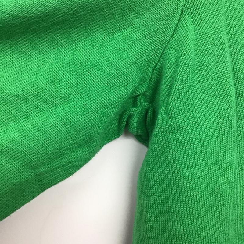 ポロゴルフラルフローレン POLOGOLF ニット、セーター 長袖 長袖ニットカットソー Vネック セーター L ロゴ、文字 緑 / グリーン /  メンズ USED 古着 中古 10141852