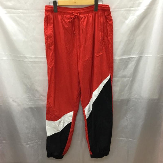 ナイキ NIKE ボトムス ボトムス ar9895-657 ナイロンパンツ ウーブンパンツ スポーツウェア L ロゴ、文字 赤 / レッド / X 白 / ホワイト / X 黒 / ブラック /  メンズ USED 古着 中古 10113310