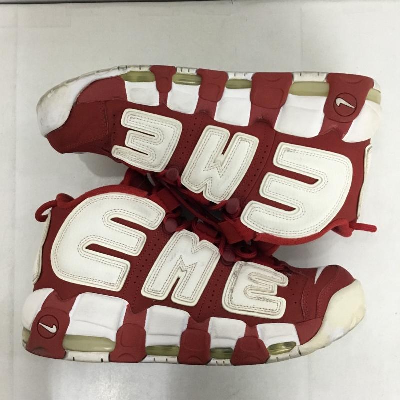 ナイキ NIKE スニーカー スニーカー 902290 600 AIR MORE UPTEMPO SUPREME 27cm 27.0cm ロゴ、文字 赤 / レッド / X 白 / ホワイト /  メンズ USED 古着 中古 10143658