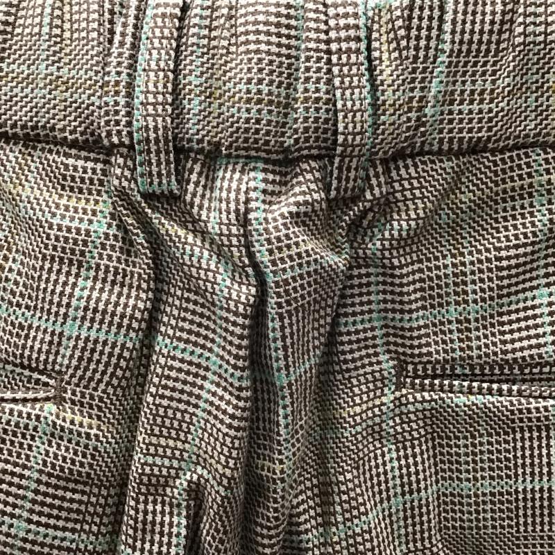 フリークスストア FREAK S STORE パンツ スラックス スラックスパンツ ワイドパンツ チェックカジュアルパンツ センタータックパンツ L チェック マルチカラー / マルチカラー /  メンズ USED 古着 中古 10113890