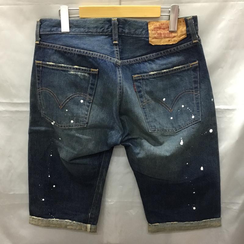 リーバイス Levi s パンツ ショートパンツ デニム 32インチ 無地 インディゴ / インディゴ /  メンズ USED 古着 中古 10108815