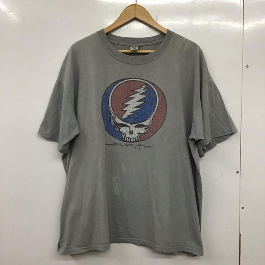 古着 USED Tシャツ 半袖 半袖カットソー プリントTシャツ クルーネックカットソー XL プリント 灰 / グレー /  メンズ USED 古着 中古 10138715