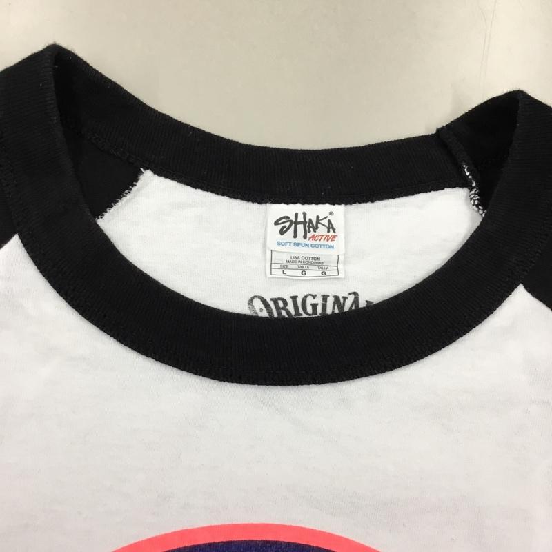 テンダーロイン TENDERLOIN カットソー 長袖 長袖カットソー クルーネックカットソー ロングスリーブカットソー プリントTシャツ L プリント 白 / ホワイト /  メンズ USED 古着 中古 10115160