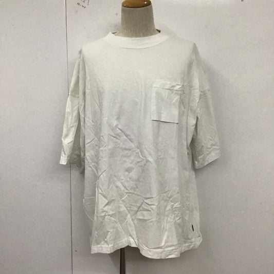 シェルテック SHELTECH Tシャツ 半袖 半袖カットソー プリントTシャツ クルーネックカットソー XL 無地 白 / ホワイト /  メンズ USED 古着 中古 10127365