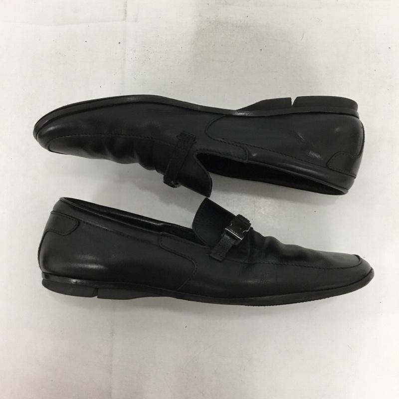 プラダ PRADA ローファー ローファー 1302 スクエアトゥ 6.5 無地 黒 / ブラック /  メンズ USED 古着 中古 10149856