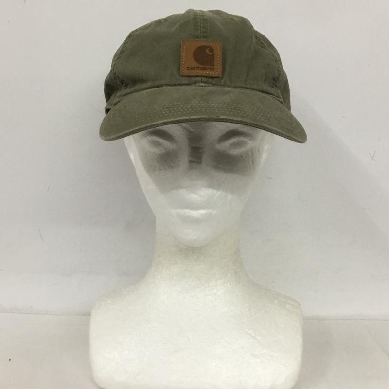 カーハート Carhartt 帽子 キャップ 100289 301 ODESSA CAP ロゴ、文字 カーキ / カーキ /  メンズ USED 古着 中古 10124615