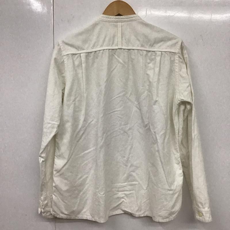 エムエイチエル MHL. シャツ、ブラウス 長袖 長袖シャツ 無地シャツ ノーカラーシャツ M 無地 白 / ホワイト /  メンズ USED 古着 中古 10131769