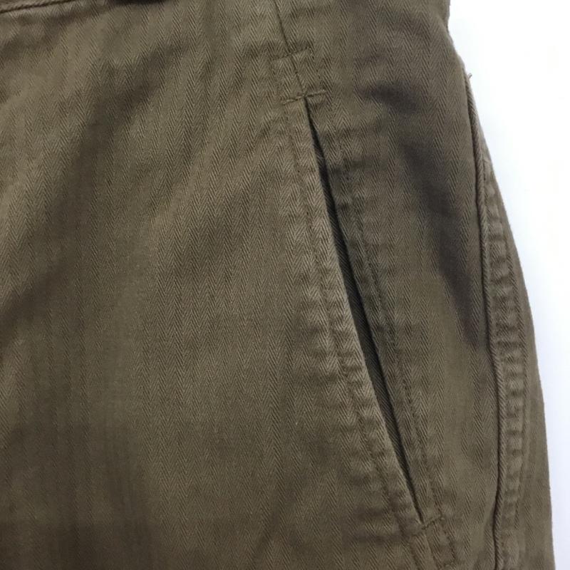 ミリタリー ミリタリー パンツ ワークパンツ、ペインターパンツ フランス軍 M47 レプリカ カーゴパンツ ワイドパンツ カジュアルパンツ 無地 カーキ / カーキ /  メンズ USED 古着 中古 10115639