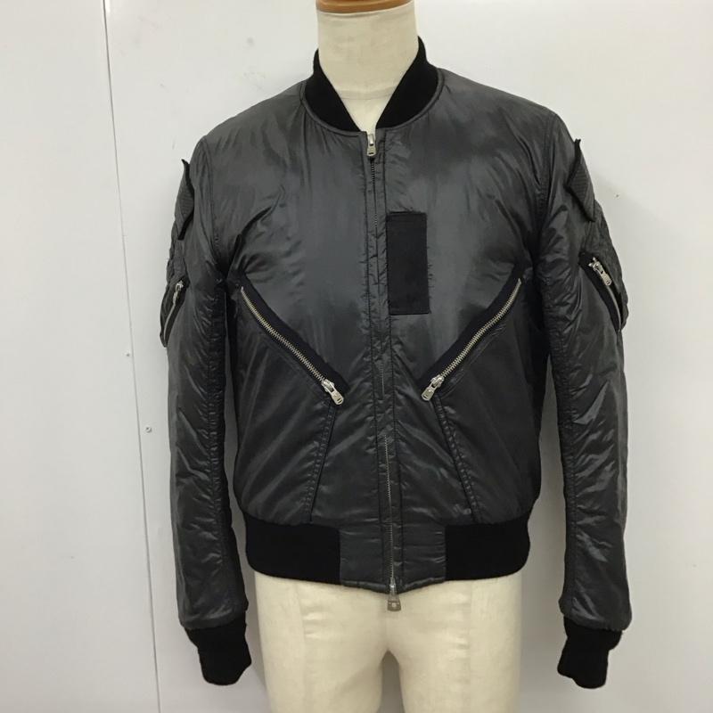 ソロイスト the soloist ジャケット、上着 ジャンパー、ブルゾン 0021aw17 MA-1 フライトボンバージャケット ジップアップジャケット 48 無地 黒 / ブラック /  メンズ USED 古着 中古 10119530