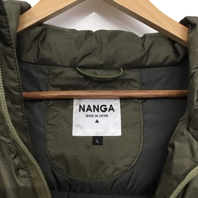 ナンガ NANGA ジャケット、上着 ジャンパー、ブルゾン ジップアップジャケット ナイロンジャケット アウター L 無地 カーキ / カーキ /  メンズ USED 古着 中古 10145279