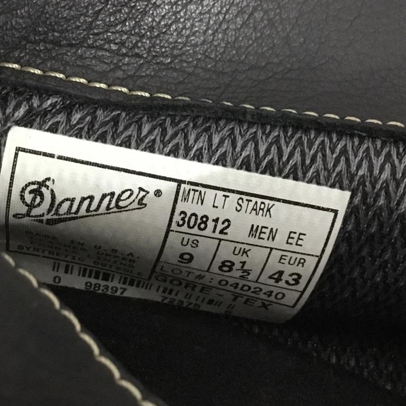 ダナー Danner ブーツ ショートブーツ 30812 マウンテンライト US9 US：9 ロゴ、文字 黒 / ブラック /  メンズ USED 古着 中古 10131029