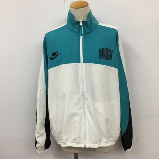 ナイキ NIKE ジャケット、上着 ジャンパー、ブルゾン FB6981-367 バスケットボールウェアスタート5ウーブンジャケット L ロゴ、文字 白 / ホワイト / X 青 / ブルー /  メンズ USED 古着 中古 10110013