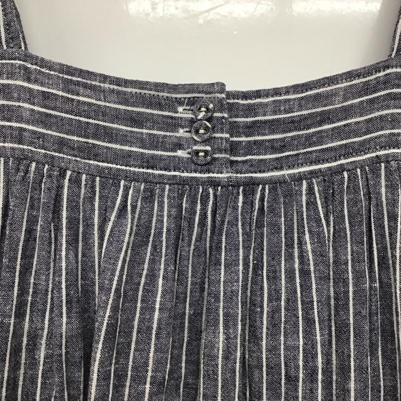 サマンサモスモス Samansa Mos2 ワンピース ロングスカート 1102020 ジャンパースカート M ストライプ 紺 / ネイビー / X 白 / ホワイト /  レディース USED 古着 中古 10142229