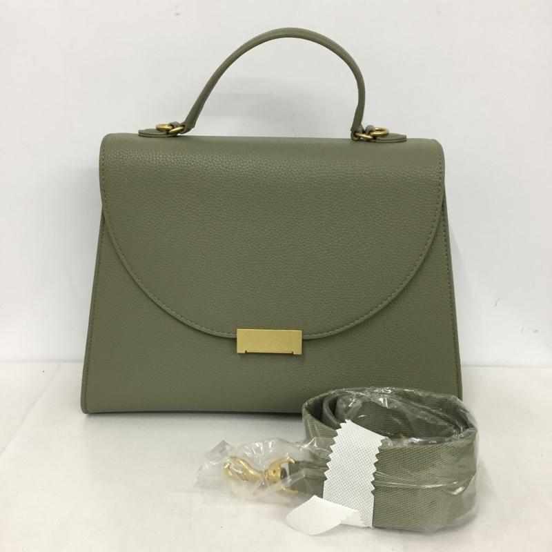 ミラオーウェン Mila Owen ショルダーバッグ ショルダーバッグ 09WGB252515 キャンバスショルダー付きメタルハンドバッグ 2WAY フェイクレザー ONE SIZE 無地 カーキ / カーキ / X 金 / ゴールド /  レディース USED 古着 中古 10143771