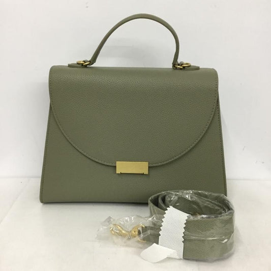 ミラオーウェン Mila Owen ショルダーバッグ ショルダーバッグ 09WGB252515 キャンバスショルダー付きメタルハンドバッグ 2WAY フェイクレザー ONE SIZE 無地 カーキ / カーキ / X 金 / ゴールド /  レディース USED 古着 中古 10143771