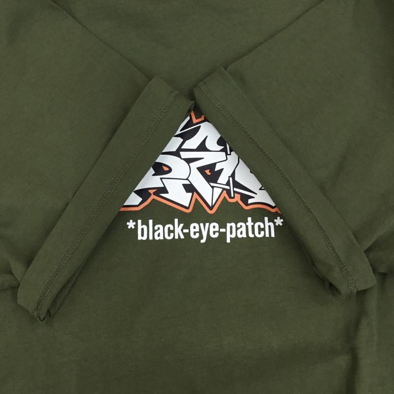ブラックアイパッチ Black eye patch Tシャツ 半袖 XL ロゴ、文字 カーキ / カーキ /  メンズ USED 古着 中古 10145795