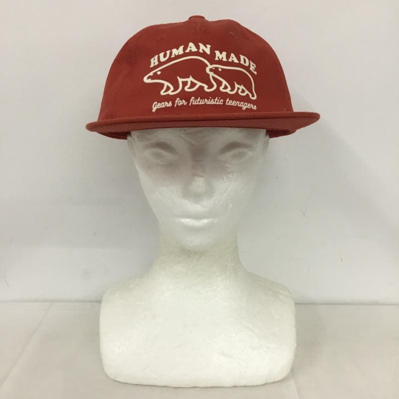 ヒューマンメード HUMAN MADE 帽子 キャップ ロゴ、文字 赤 / レッド /  メンズ USED 古着 中古 10138850