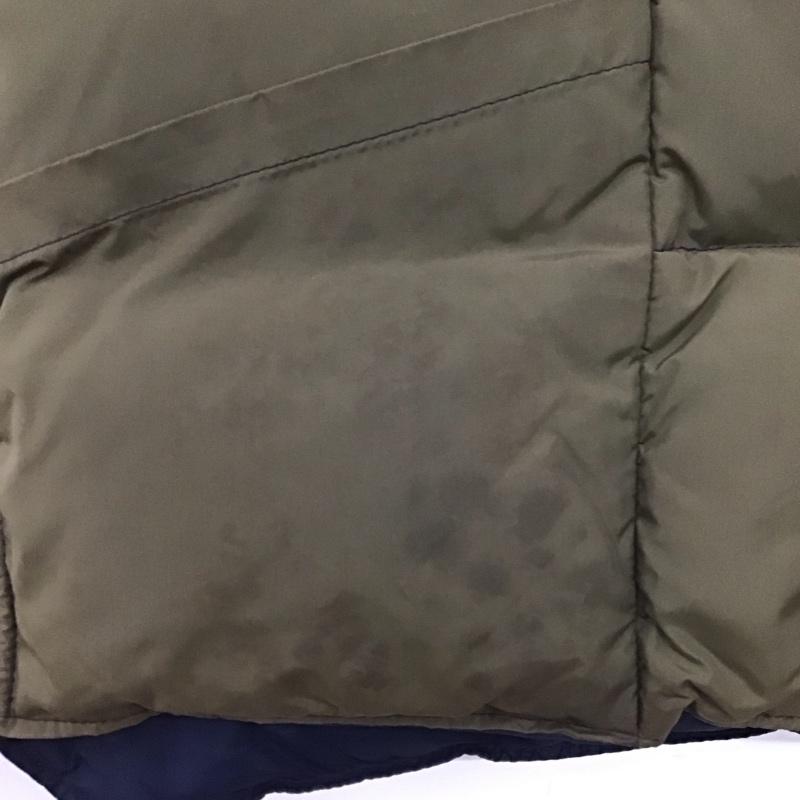 ショット schott ベスト ベスト ダウンベスト ノースリーブ 前ボタン M 無地 紺 / ネイビー /  メンズ USED 古着 中古 10142440