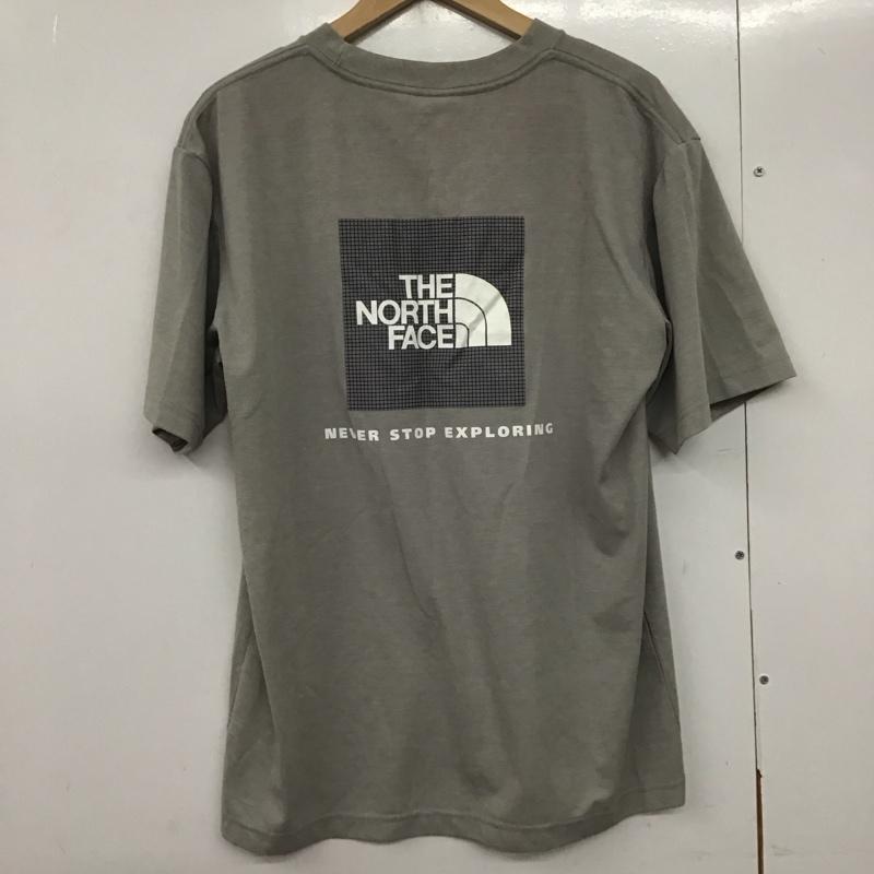 ザノースフェイス THE NORTH FACE Tシャツ 半袖 nt32706 ロゴTシャツ プリントTシャツ L ロゴ、文字 灰 / グレー /  メンズ USED 古着 中古 10141023
