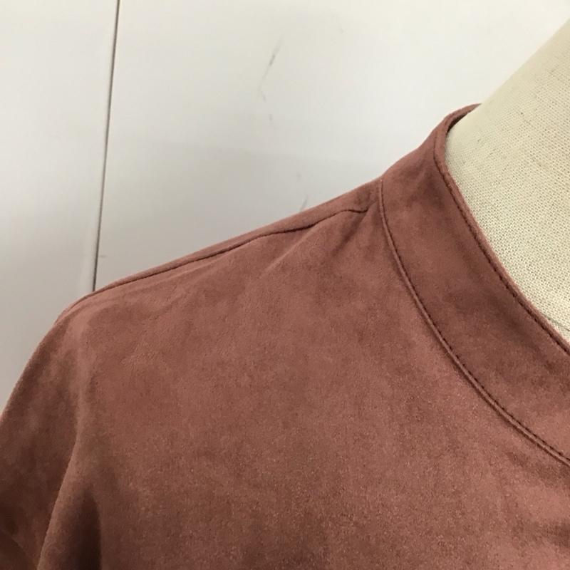 ムルーア MURUA シャツ、ブラウス 長袖 012150400101 ノーカラーチンツシャツ FREE 無地 茶 / ブラウン /  レディース USED 古着 中古 10120275