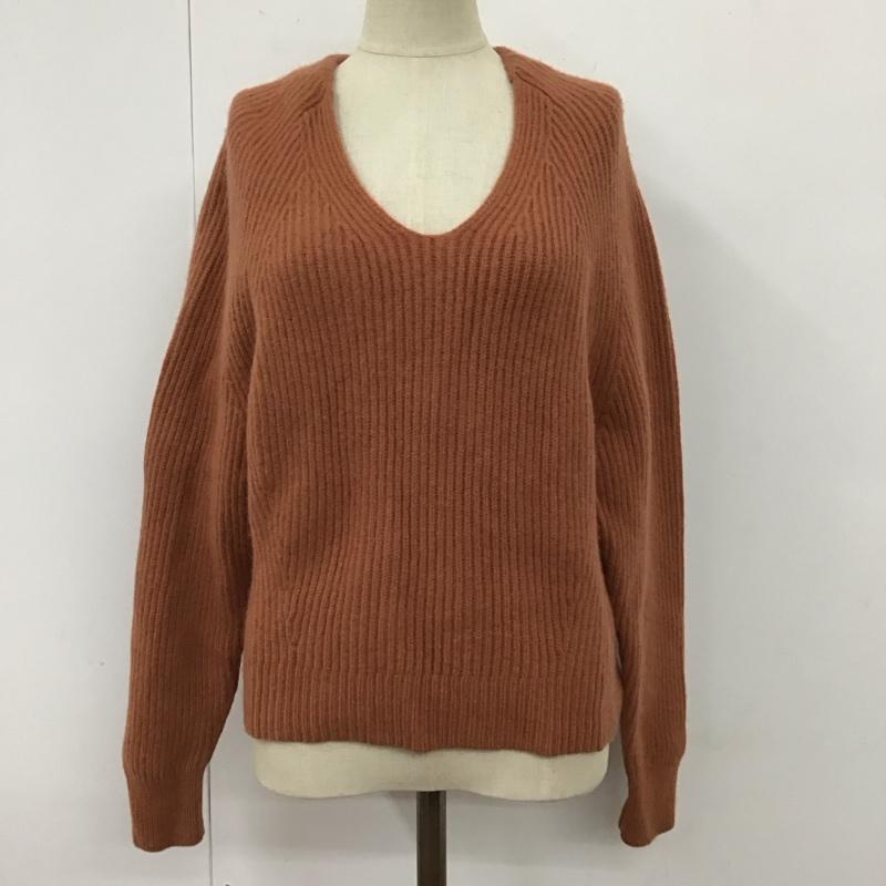アーバンリサーチ URBAN RESEARCH ニット、セーター 長袖 UR97-22O006 Vネック FREE 無地 橙 / オレンジ /  レディース USED 古着 中古 10120600