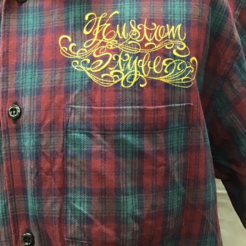 カスタムスタイル KUSTOMSTYLE シャツ、ブラウス 半袖 刺繍 ロゴ 胸ポケット L チェック マルチカラー / マルチカラー /  メンズ USED 古着 中古 10122617