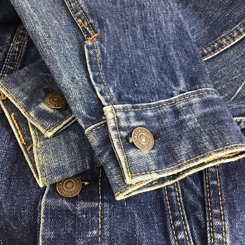 リーバイス Levi s ジャケット、上着 ジャケット、ブレザー 60年代 70年代 4th 70505 BIG-E 不均等V デニムジャケット ジージャン 無地 インディゴ / インディゴ /  ボーイズ USED 古着 中古 10111239