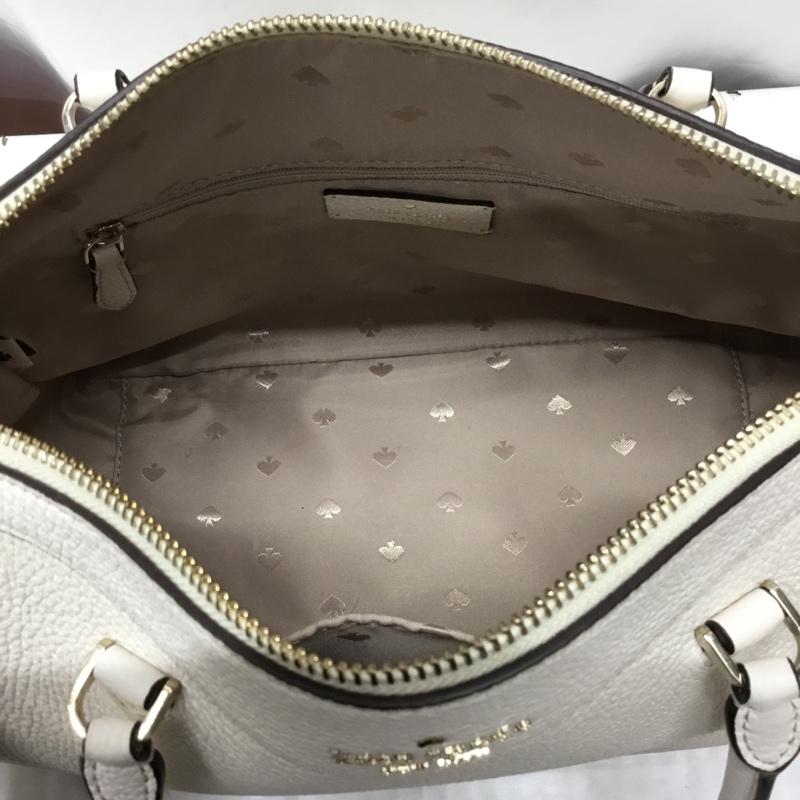 ケイトスペード Kate Spade ハンドバッグ ハンドバッグ ショルダーバッグ 2WAY ロゴ、文字 アイボリー / アイボリー /  レディース USED 古着 中古 10119923