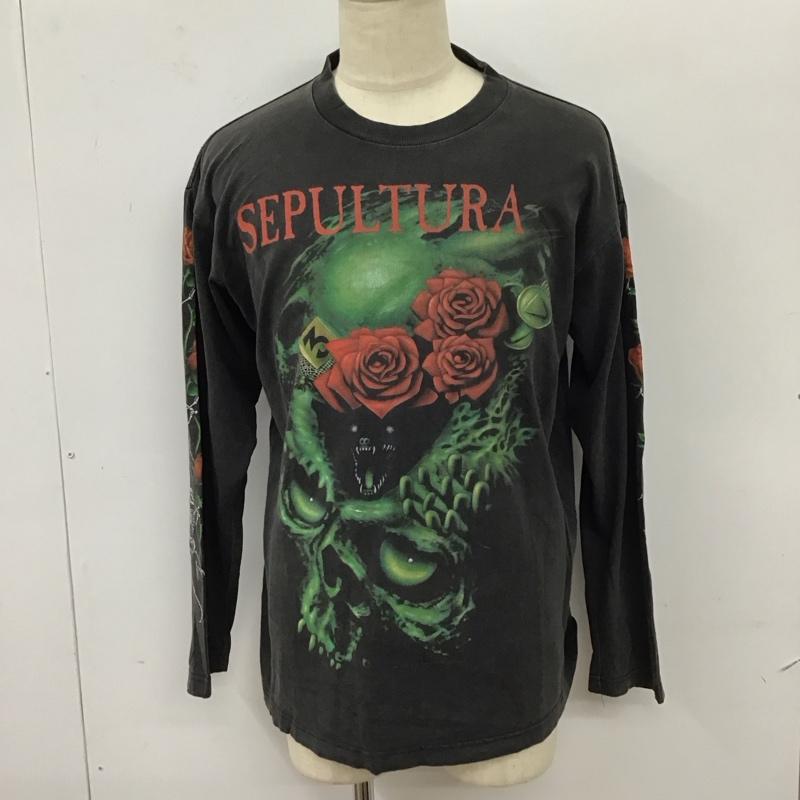 古着 USED Tシャツ 長袖 SEPULTURA セパルトゥラ バンドT ロンT L プリント 黒 / ブラック /  メンズ USED 古着 中古 10114740
