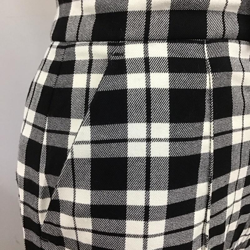 スライ SLY パンツ スラックス 030EAR31-1960 COLOR PLAID FLARE 1 チェック 白 / ホワイト / X 黒 / ブラック /  レディース USED 古着 中古 10108483