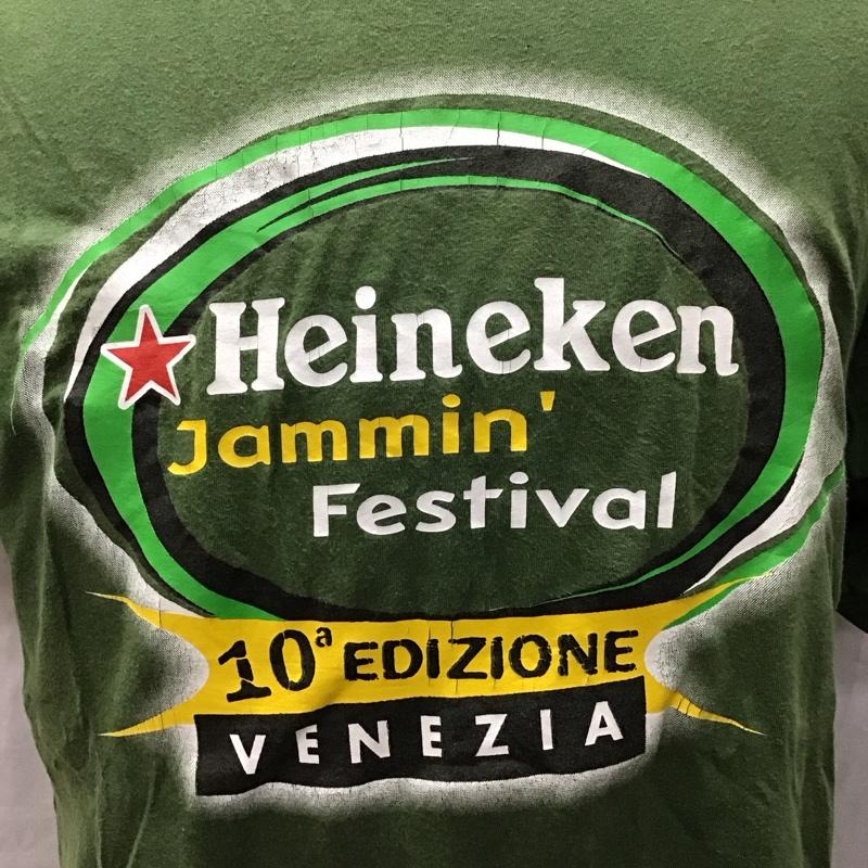 古着 USED Tシャツ 半袖 ハイネケン　Heineken S プリント 緑 / グリーン /  メンズ USED 古着 中古 10117452