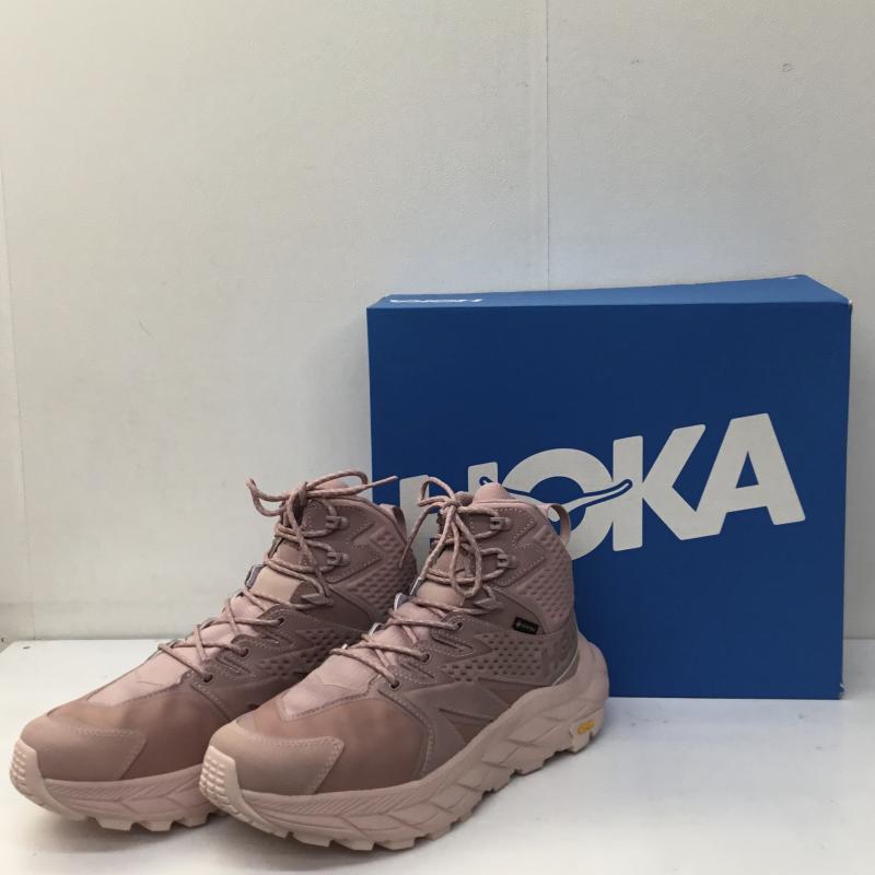 ホカ HOKA スニーカー スニーカー 1134984 ANACAPA Mid GTX 27.5cm ロゴ、文字 桃 / ピンク /  メンズ USED 古着 中古 10140754