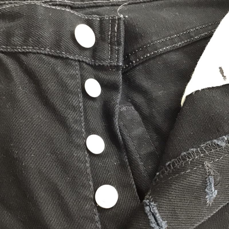 リーバイストラウスアンドコー Levi Strauss & co. パンツ デニム、ジーンズ デニムパンツ ストレートパンツ ワイドパンツ カジュアルパンツ 34 無地 黒 / ブラック /  メンズ USED 古着 中古 10114180