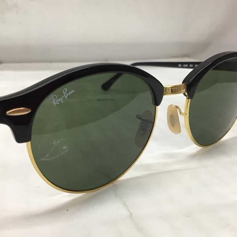 レイバン Ray-Ban めがね・サングラス サングラス RB4246 901 CLUBROUND CLASSIC ロゴ、文字 黒 / ブラック /  メンズ USED 古着 中古 10114316