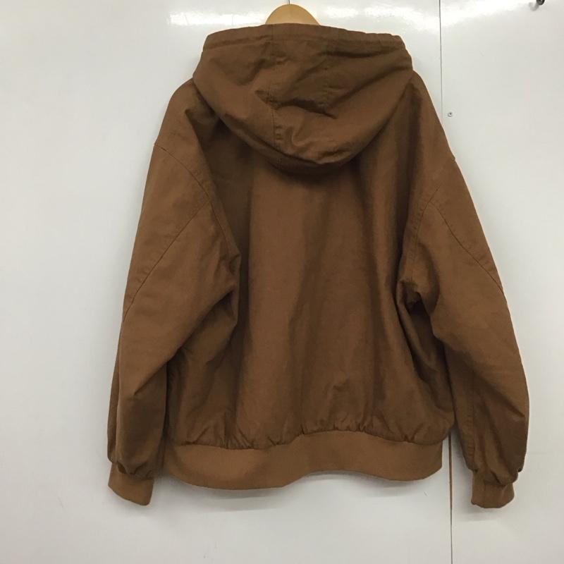 ジーユー GU ジャケット、上着 ジャンパー、ブルゾン 311-357822 パデッドジップアップパーカ アウター XXL 無地 茶 / ブラウン /  メンズ USED 古着 中古 10144744