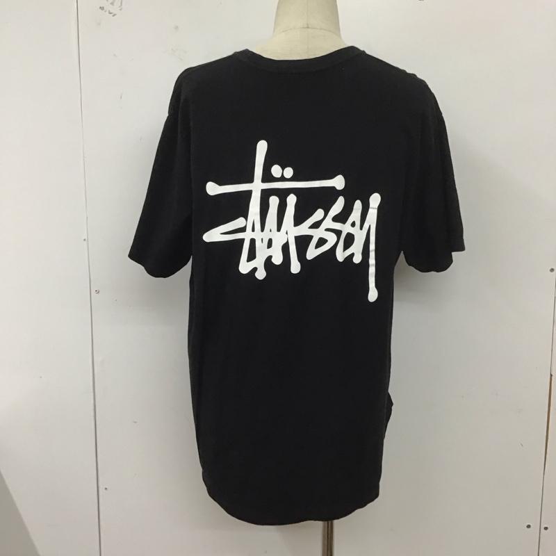ステューシー STUSSY Tシャツ 半袖 半袖カットソー プリントTシャツ クルーネックカットソー L プリント 黒 / ブラック /  メンズ USED 古着 中古 10127151