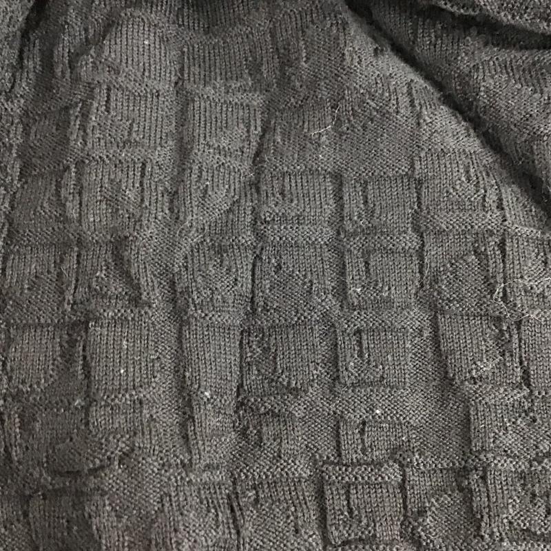 ロベルトカバリ roberto cavalli ニット、セーター 長袖 長袖ニットカットソー Vネック セーター S 総柄 黒 / ブラック /  メンズ USED 古着 中古 10149742