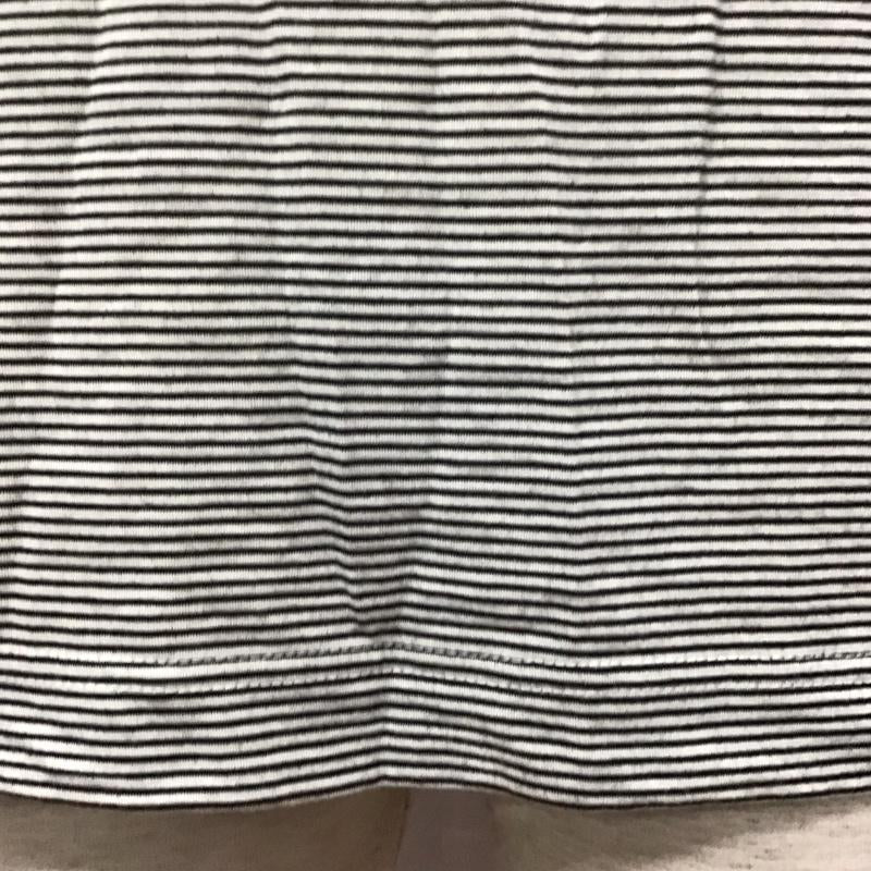 オーエヌシーメリノ ONC MERINO Tシャツ 長袖 クルーネック ウール 3 ボーダー柄 白 / ホワイト / X 黒 / ブラック /  メンズ USED 古着 中古 10114243